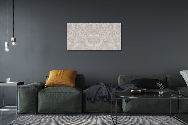 Quadro su tela Vintage muro di mattoni 100x50 cm