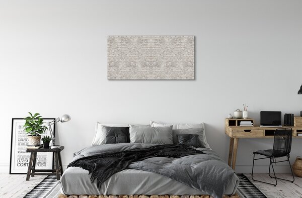 Quadro su tela Vintage muro di mattoni 100x50 cm