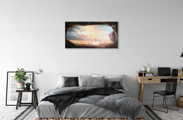 Quadro su tela Grover Krzyży Birds 100x50 cm
