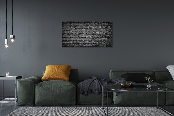 Quadro stampa su tela Vintage muro di mattoni 100x50 cm