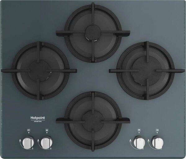 Hotpoint Ariston Piano Cottura 4 Fuochi a Gas Larghezza 60 cm in Vetro colore Specchio - HAGD 61S/MR