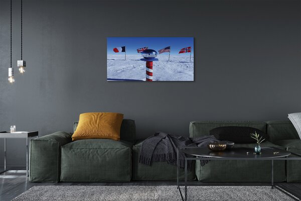 Quadro su tela Bandiera del Brasile 100x50 cm