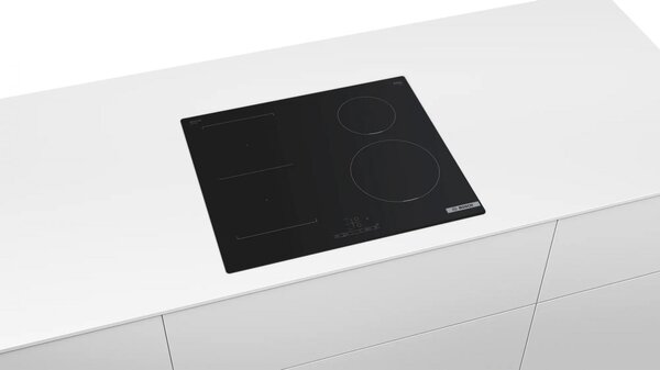Bosch Piano Cottura 4 Fuochi a Induzione 60 cm Vetroceramica colore Nero Serie 4 - PWP611BB5E