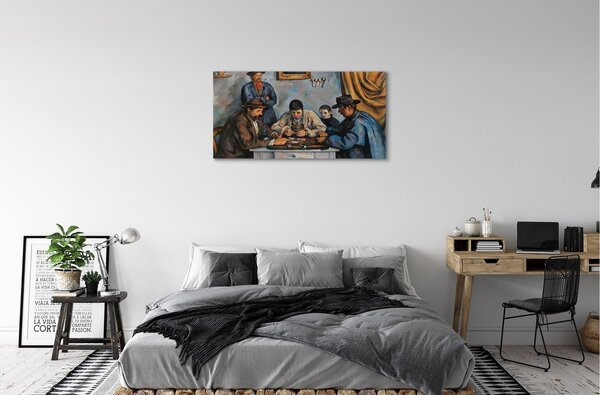 Stampa quadro su tela Le carte d'arte giocano 100x50 cm