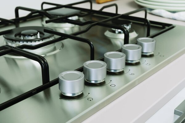 Indesit Piano Cottura 5 Fuochi a Gas 73 cm (1 Bruciatore Doppia Corona) in Acciaio Inox colore Inox - THP 752 W/IX/I 1