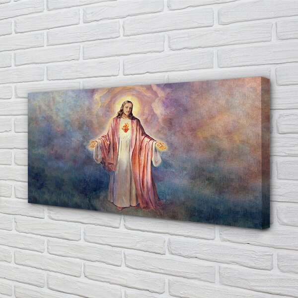 Quadro su tela Gesù 100x50 cm