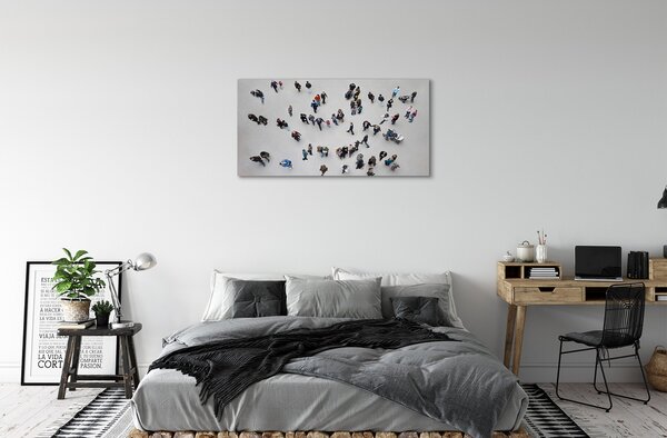 Stampa quadro su tela Volo delle persone 100x50 cm