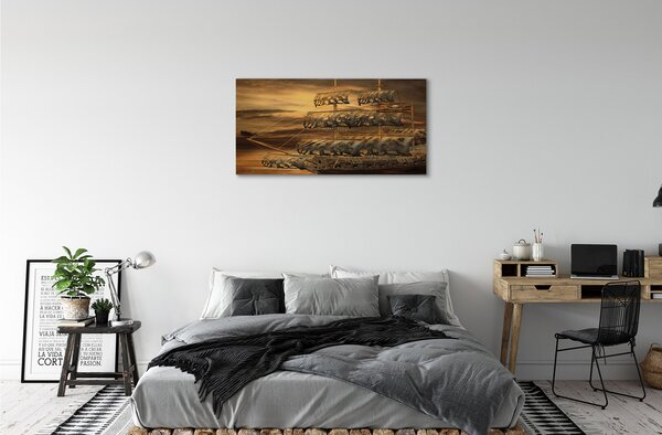 Quadro su tela Nave marina 100x50 cm