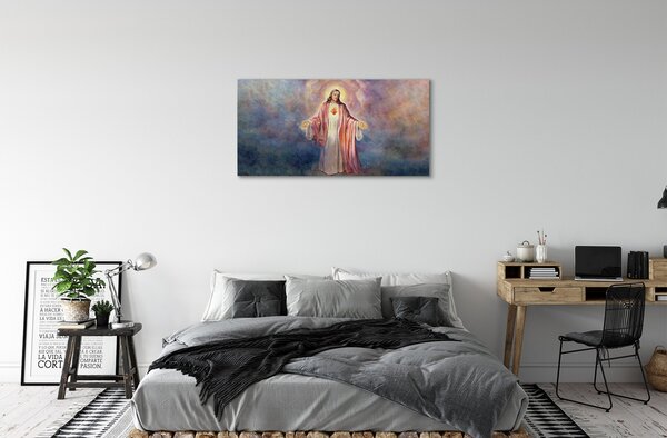 Quadro su tela Gesù 100x50 cm