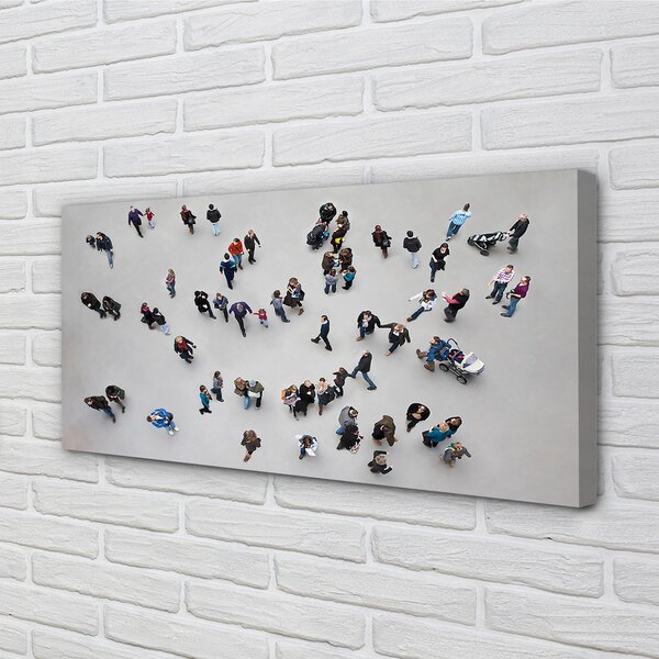 Stampa quadro su tela Volo delle persone 100x50 cm