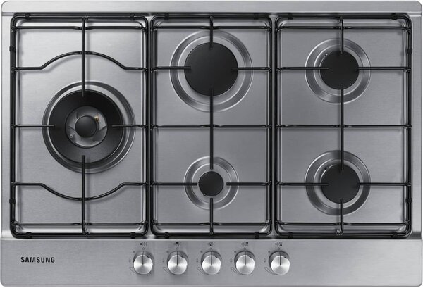 Samsung Piano Cottura 5 Fuochi a Gas 75 cm (1 Bruciatore Wok) colore Inox - NA75M3130AS/ET
