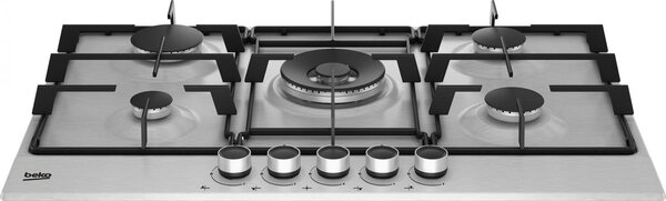 Beko Piano Cottura 5 Fuochi a Gas 75 cm da Incasso colore Inox - HIAW75223SXE