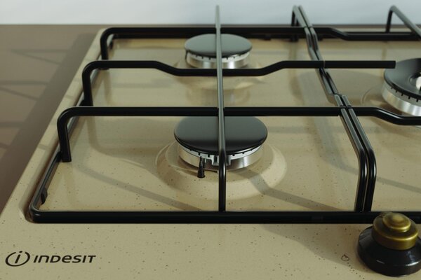 Indesit Piano Cottura 5 Fuochi a Gas 75 cm da Incasso colore Avena - TH 752 /I