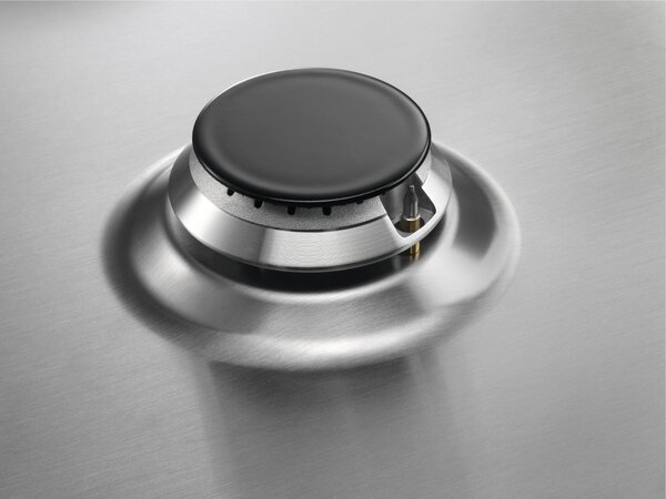 Aeg Piano Cottura 5 Fuochi a Gas 86 cm (1 Bruciatore Wok) in Acciaio Inox colore Inox - HGB95522SM 6000 Slim Profile 90 cm