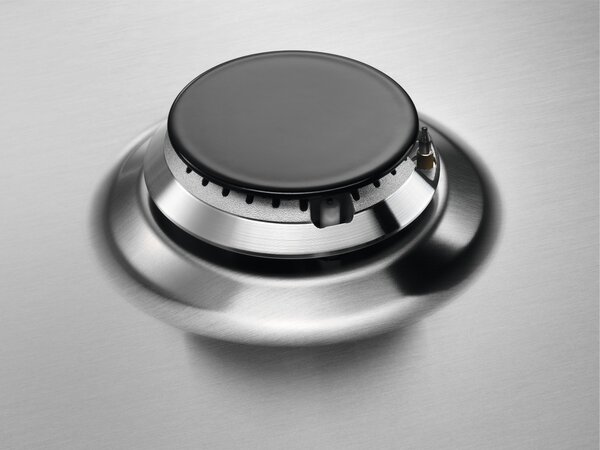 Aeg Piano Cottura 5 Fuochi a Gas 86 cm (1 Bruciatore Wok) in Acciaio Inox colore Inox - HGB95522SM 6000 Slim Profile 90 cm