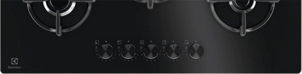 Electrolux Piano Cottura 5 Fuochi a Gas 75 cm Superficie in Vetro colore Nero - EGG75372K