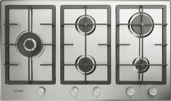 Indesit Piano Cottura 5 Fuochi a Gas 90 cm colore Inox - IN 9522 IX 1