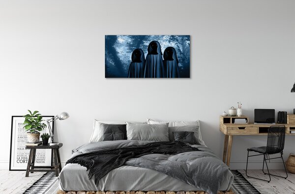 Quadro su tela Alberi foresta personaggi terribili 100x50 cm
