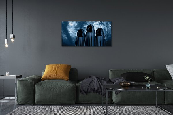 Quadro su tela Alberi foresta personaggi terribili 100x50 cm
