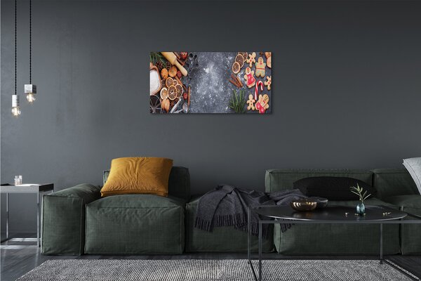 Quadro su tela Farina di pan di zenzero santo 100x50 cm