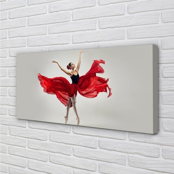 Quadro su tela Donna ballerina 100x50 cm