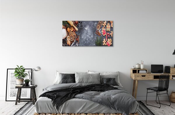 Quadro su tela Farina di pan di zenzero santo 100x50 cm