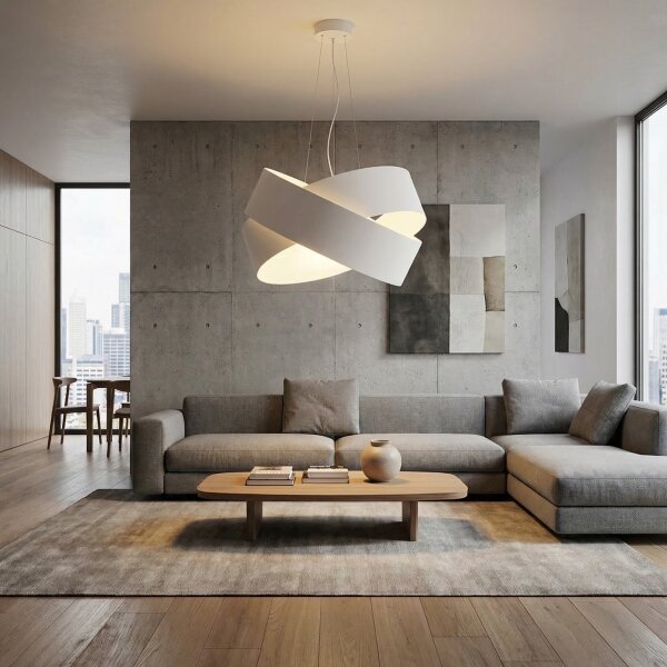 Lampadario a sospensione con filo VIENO 3xE27/15W/230V bianco