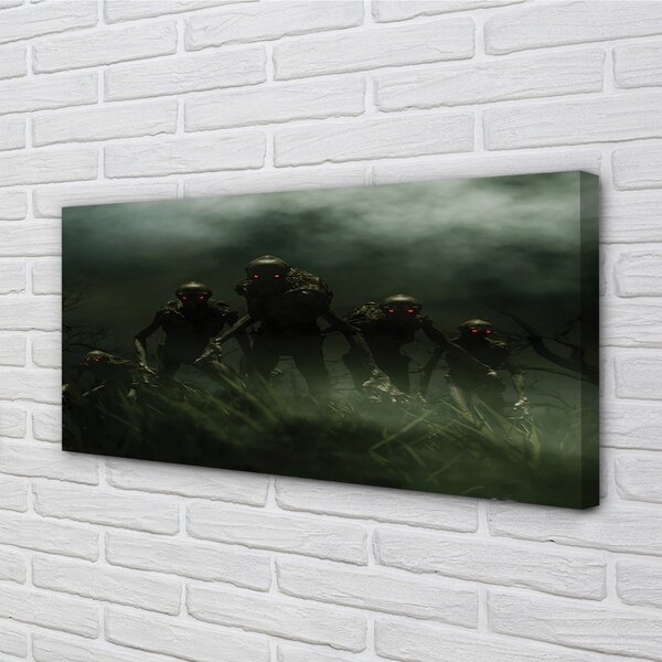 Quadro su tela Nuvole di zombi 100x50 cm