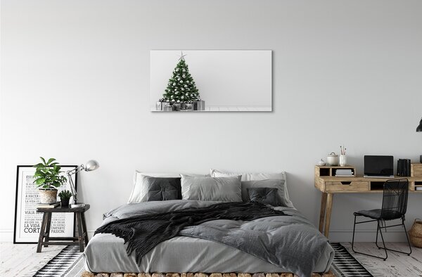Stampa quadro su tela Regali dell'albero di Natale 100x50 cm