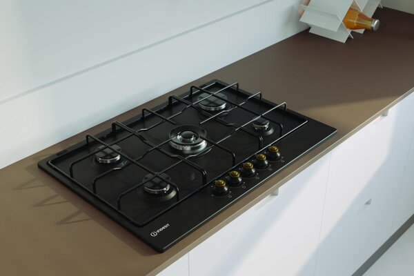 Indesit Piano Cottura 5 Fuochi a Gas Incasso 75 cm colore Antracite - TH 752 /I (AN)