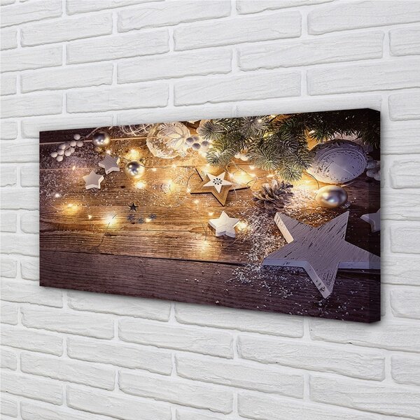 Quadro su tela BAUBLES SHZYSZKI SCHEDA LAMPO 100x50 cm