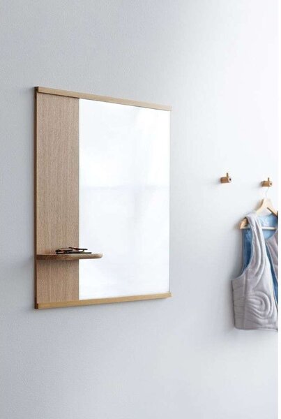 Moebe - Mirror With A Shelf Specchio 70cm Quercia Moebe