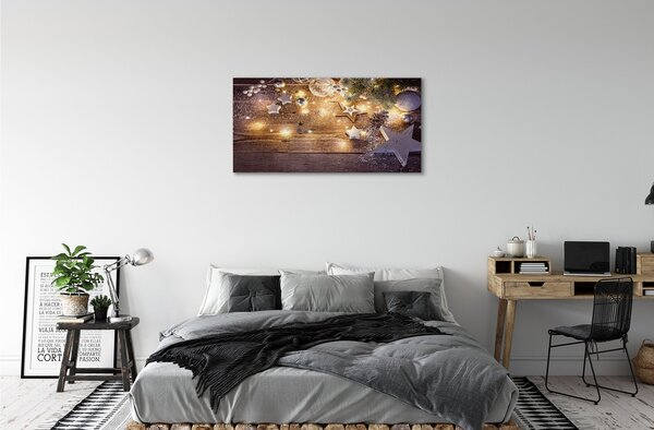 Quadro su tela BAUBLES SHZYSZKI SCHEDA LAMPO 100x50 cm
