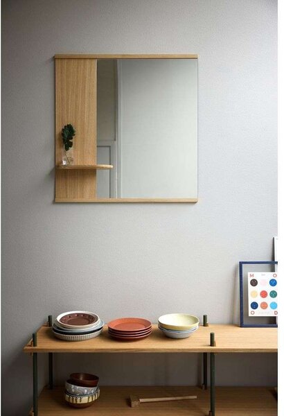 Moebe - Mirror With A Shelf Specchio 70cm Quercia Moebe