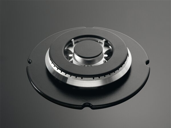 Aeg Piano Cottura 5 Fuochi a Gas Larghezza 70 cm (1 Bruciatore Wok) in Vetroceramica colore Nero - HG795450XB