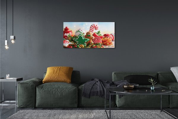 Stampa quadro su tela Baubles Gingerbread 100x50 cm