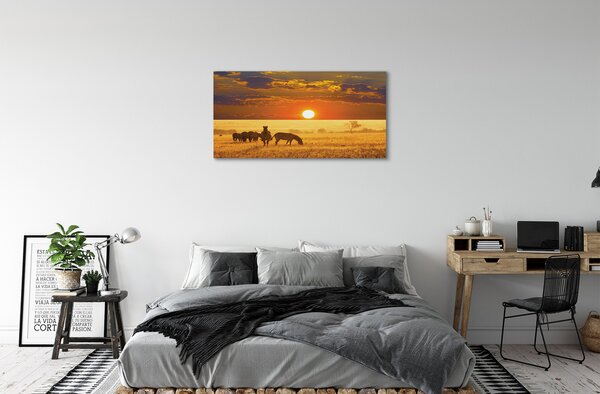 Foto quadro su tela Nuvole di Zebry West 100x50 cm