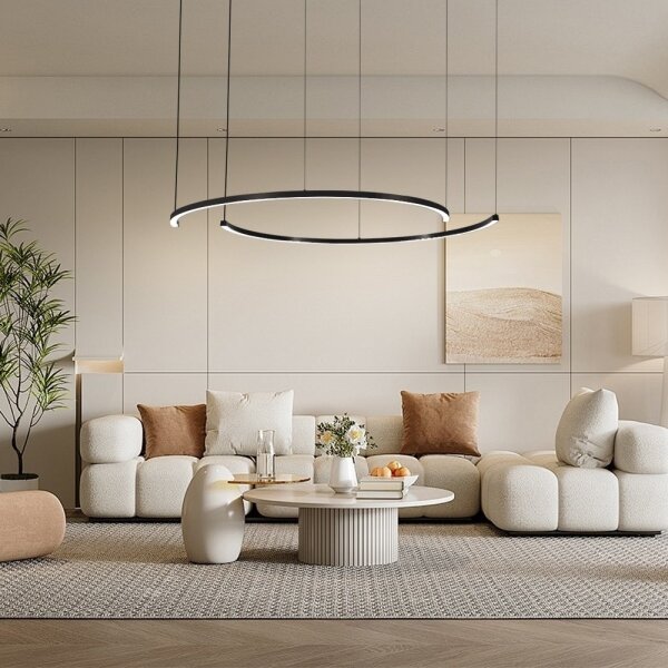 Immax NEO 07329L - Lampada a sospensione LED dimmerabile con cavo FINO 72W/230V 120 cm nero Tuya+telecomando