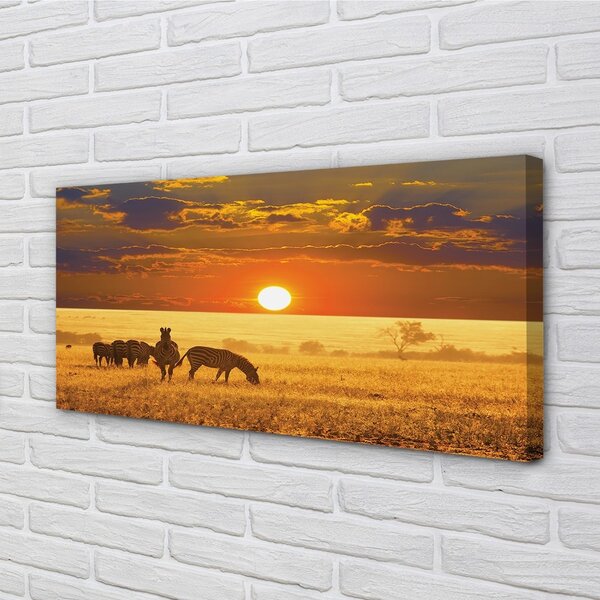 Foto quadro su tela Nuvole di Zebry West 100x50 cm