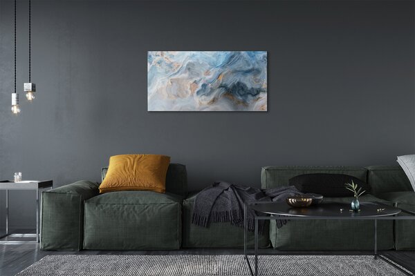 Quadro su tela Punti di astrazione in pietra 100x50 cm