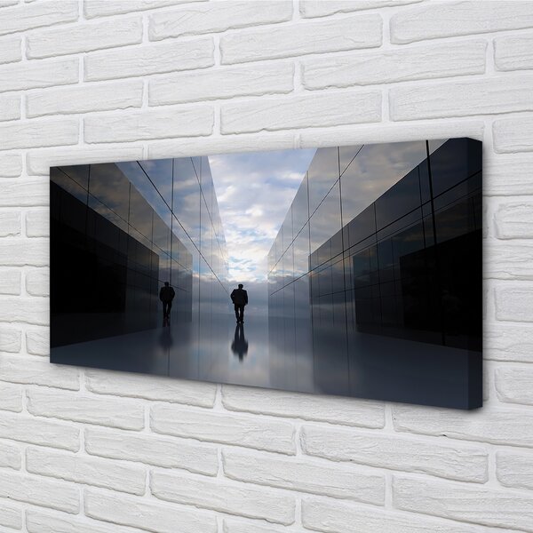 Quadro su tela Sky Specchio 100x50 cm
