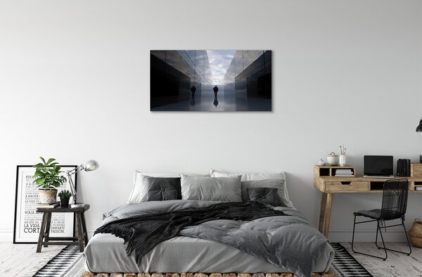 Quadro su tela Sky Specchio 100x50 cm