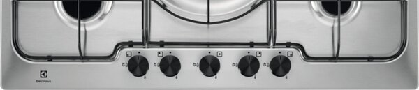 Electrolux Piano Cottura 5 Fuochi a Gas Larghezza 75 cm Acciaio Inox - RGG7252OOX