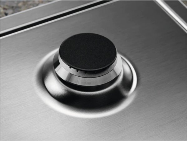 Electrolux Piano Cottura 5 Fuochi a Gas Larghezza 75 cm in Acciaio Inox colore acciaio Inox - KGS7566S2X