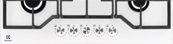 Electrolux Piano Cottura 5 Fuochi a Gas Larghezza 75 cm Piano colore Bianco - KGG75362W