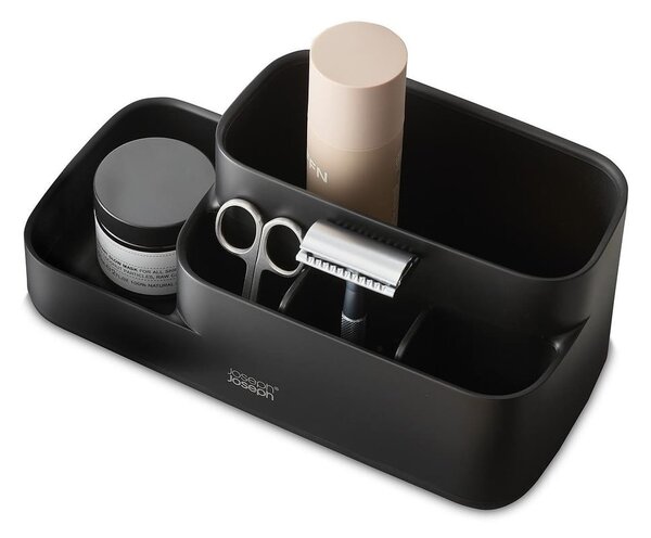 Organizer da bagno in plastica nero EasyStore - Joseph Joseph