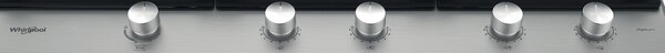 Whirlpool Piano Cottura 5 Fuochi a Gas Larghezza 86 cm in Acciaio Inox colore Inox - GMWL 958/IXL