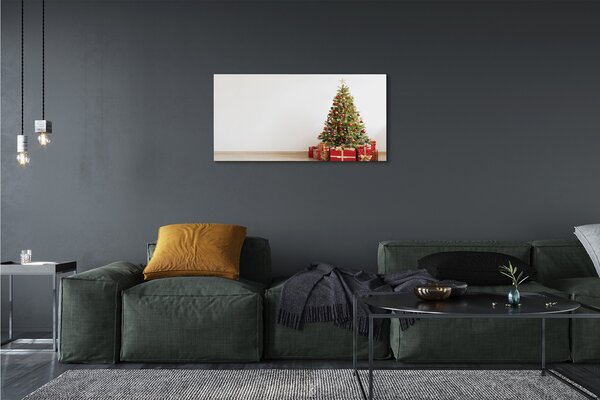 Quadro su tela Decorazioni per regali dell'albero di Natale 100x50 cm