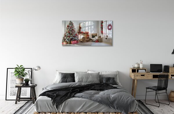 Quadro su tela Decorazioni per regali dell'albero di Natale 100x50 cm