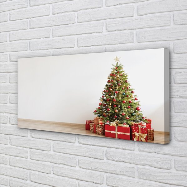 Quadro su tela Decorazioni per regali dell'albero di Natale 100x50 cm
